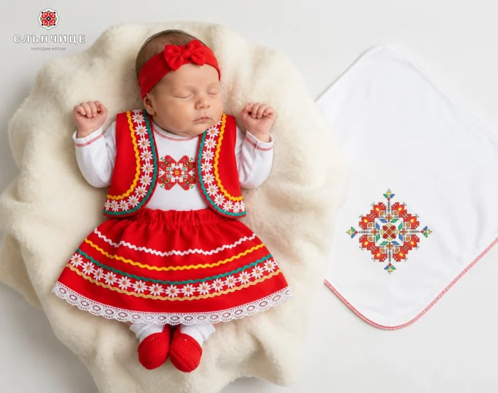 Изписване на бебе Комплект за изписване с носия за момиче Милена
